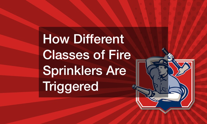 How Different Classes of Fire Sprinklers Are Triggered