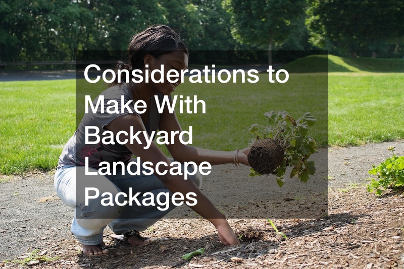 Considerations to Make With Backyard Landscape Packages